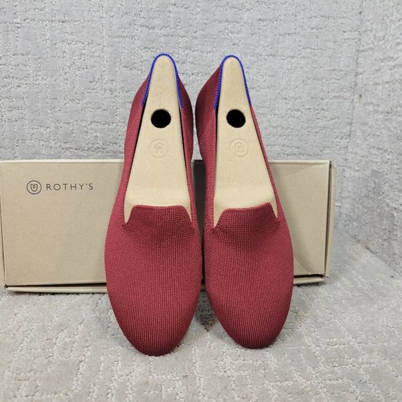 Rothy's Shoes - ROTHY'S Womens Size 9 Cinnamon Red Round Toe Textile Slip On Flat Loafer Shoe